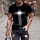 thumbnail image 4 of Camisas para Hombre Impresión Casual Top de Moda, Camisas a Rayas para Hombres Ropa de Pascua para Fiestas Y Diarios, 4 of 5