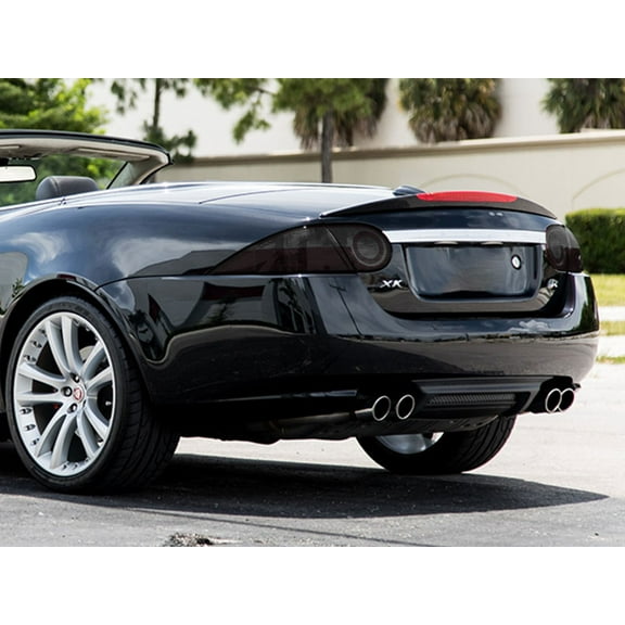 Rvinyl Tail Light Tint Covers Compatible with Jaguar XK-Type 2007-2008 - Blackout Smoke