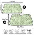 thumbnail image 3 of Picia Green Avocado Curved Windshield Sunshade Accordion Folding Style Auto Shade for Car Truck SUV Van Blocks UV Ray Sun Visor Protector -Medium, 3 of 7
