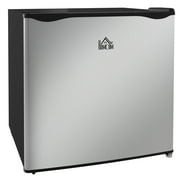 Kitchen Refrigerators HOMCOM Mini Freezer Countertop, 1.1 Cu.Ft Compact Upright Freezer with Removable Shelves, Reversible Door for Home, Dorm, Apartment and Office, Silver,Side By Side Refrigerator