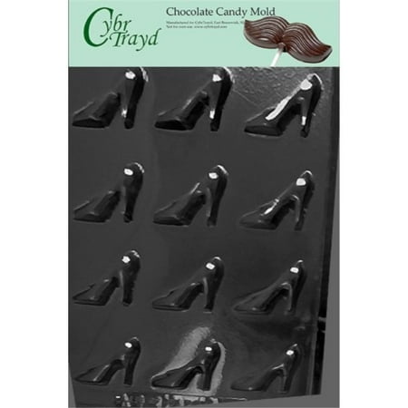 

Cybrtrayd Life of the Party D092 Bite Size High Heel Shoes Chocolate Candy Mold in Sealed Protective Poly Bag Imprinted with Copyrighted Cybrtrayd Molding Instructions
