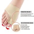 thumbnail image 2 of (l) Calcetines de silicona para corrección de dedos del pie, valgo del pulgar, cuidado de los dedos, ortopédico para deformidades de los dedos gordos, antiabrasión, 2 of 5