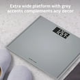 thumbnail image 6 of Health o meter Extra Wide Platform Digital Bathroom Scale with Advanced Technology, 500 lb Capacity, Grey, 6 of 8