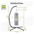 thumbnail image 5 of Patio Hammock Stand Only, Hammock Chair Metal C-Stand with Hanging Chain, Max Load 330lbs, Black, 5 of 7