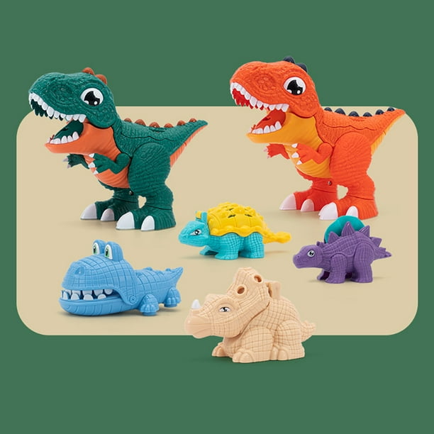 Kit De Dinosaurio Diy, Juego De Plastilina De Dinosaurio Con Moldes De  Dinosaurio, Juego De Herramientas De Molde De Plastilina De Color Para  Niños