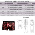 thumbnail image 3 of Yuncity Mens Valentines Day Boxer Briefs Underwear Printed Red Bubble Love Rose Shorts Mid Waist Soft Underpants Black L, 3 of 5