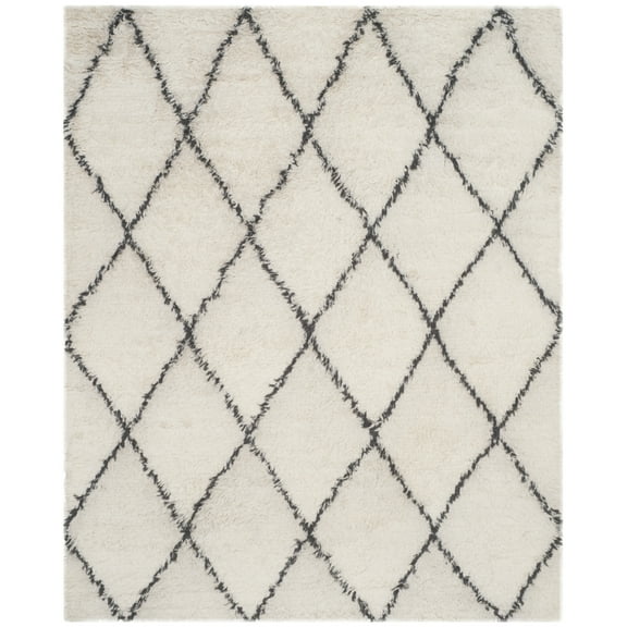 SAFAVIEH Kenya KNY733A Hand-knotted Ivory / Grey Rug