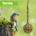 thumbnail image 4 of Rzvnmko Juego de 4 Comederos para Pájaros con Bola de Sebo, Kit de Estación de Alimentación para Pájaros de Metal con Cadena Colgante, Comederos para Pájaros a Prueba de Ardillas para Colgar en el Exterior Hummingbird Feeders, 4 of 8