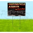 thumbnail image 1 of Motorcycle Audio Installation (18" x 24") Yard Sign, Includes Metal Step Stake, 1 of 6