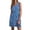Light Blue, variant on Women'S Plus Size Denim Button Down Dress Sleeveless Straight Casual Solid Pocket Summer Jean Mini