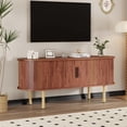 thumbnail image 1 of 47.2 - pulgada mesa de TV con sliding door y almacenamiento para sala de estar o dormitorio, 1 of 8