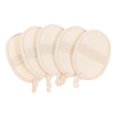 thumbnail image 4 of Body Wash Cloths Towel 5Pcs Loofah Bath Towels Home Use Beige Deep Cleaning, 4 of 5