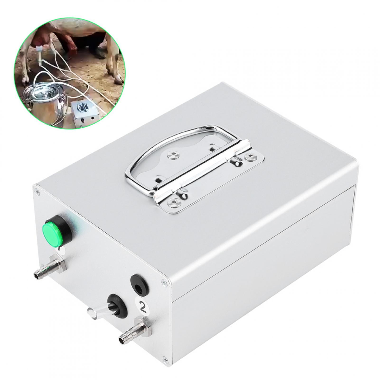 BIMZUC Pulsation Electric Milking Machine Vacuum Pump for Sheep and Cattle, Aluminum Alloy Shell, 48W Copper Core, 16x12x7cm / 6.3x4.7x2.8in EU Plug