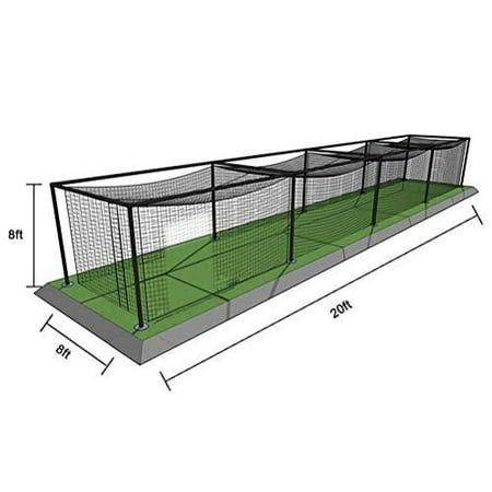 Aoneky 8x8x20ft Baseball Batting Cage Netting Small Polyester Twisted Knotted Pro Garage Softball Nets Canada Aoneky 8x8x20ft Baseball Batting Cage, Best Batting Net For Garage