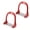 Red, variant on Suodoka Horse Riding Stirrup Stainless Steel NonSlip Pad Equestrian Aluminum Saddle, Blue, Pair, 7.48 inches / 19 cm