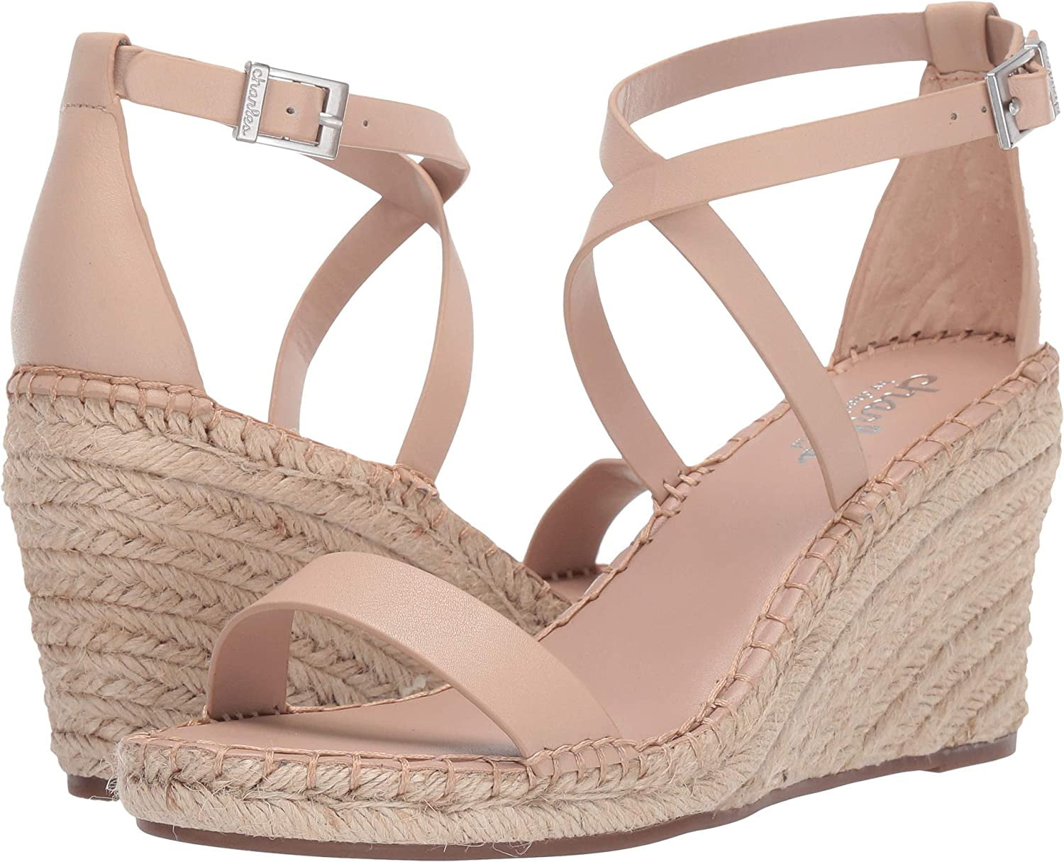 nude espadrille wedge sandals