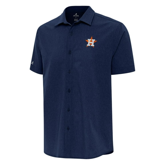Men's Antigua Navy Houston Astros Activate Button-Up Shirt