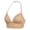 Khaki, variant on Women's Halter Neck Deep V Triangle Cup Bra Summer Thin Breathable Soft Wireless Adjustable Sling Straps Lightweight Comfort Everyday Underwear Casual Daily Wear For's