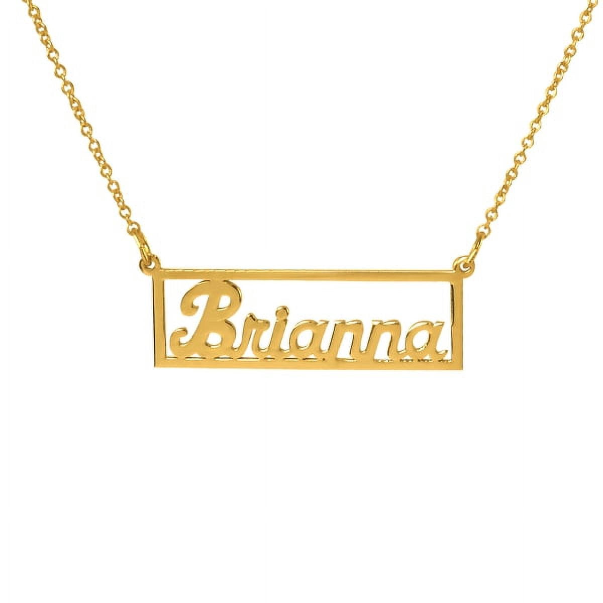 Personalized Rectangle Bar Name Necklace