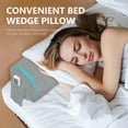 thumbnail image 4 of WOWMAX Bed Wedge Pillow for Headboard，Queen Size Wedge Pillow Headboard, Bed Gap Filler for Bed, Triangle Pillow Wedge, Mattress Gap Filler, Fill The Gap Between Your Headboard and Mattress, Gray, 4 of 7