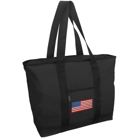 Flag Tote Bag - American Flag Tote Bag Deluxe USA Flag Tote Bags