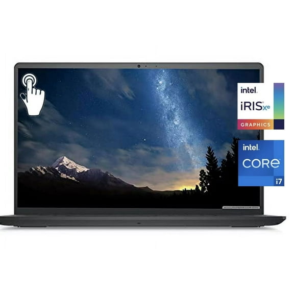 New Dell Inspiron 15 Laptop, 15.6" FHD Touchscreen, Intel Core i7-1255U ,Intel Iris Xe Graphics, 16GB RAM,256GB SSD, 1TB HDD ,Webcam, HDMI,Wi-Fi ,Windows 11 Pro Black