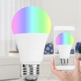 thumbnail image 4 of 2 uds E26 enchufe multifuncional 7W WIFI LED lámpara inteligente RGB múltiples colores bombilla, 4 of 8