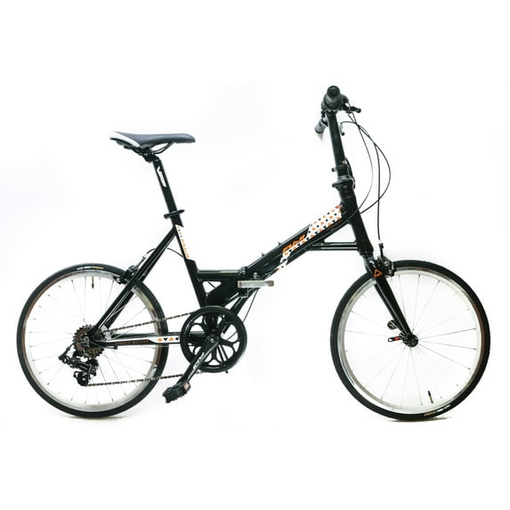 42cm Fuji Origami 4.0 20" Folding City Travel Alloy Bike Shimano 7s Black NEW