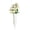 Cream White, variant on 1 Set Champagne Rust Red Artificial Cemetery Flowers with Vase, 11" Faux Rose Bouquet with Ground Stake, UV Resistant All Weather Memorial Decor for Grave Outside