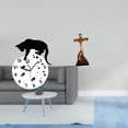 thumbnail image 2 of Reloj de pared colgante silencioso con forma de gato y escultura de Jesús, movimiento silencioso para sala de estar, , comedor, escuela., 2 of 8