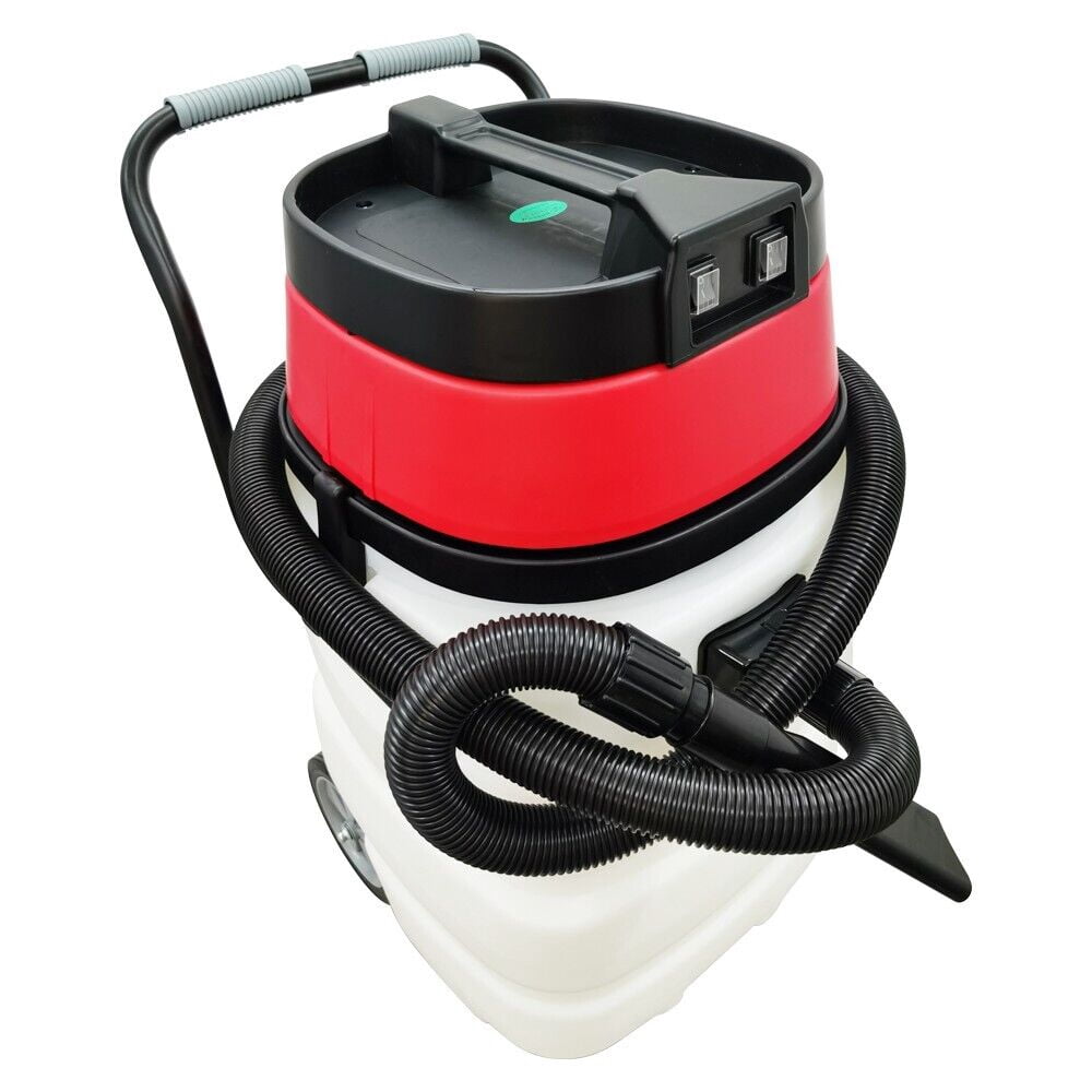 PreAsion 24 Gallon 2-motors Industrial Wet/Dry Vacuum Cleaner Commercial Water Suction Machine 110V
