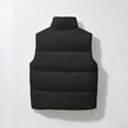 thumbnail image 6 of Cmfcve Crop Winter Vest for Women Lightweight Sleeveless Warm Puffer Vest Casual Solid Color Padded Gilet Outerwear, 6 of 7