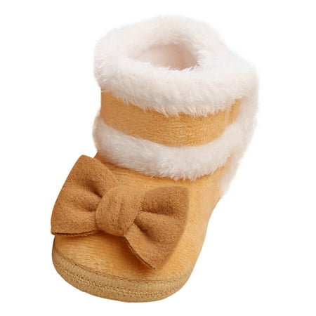 

ZTKWD Baby Boy Girl Boots Shoes Winter Snow Anti-Slip Soft Sole Warm Toddler Prewalker Booties
