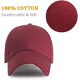 thumbnail image 3 of Gorra De Béisbol, Gorra Trucker Snapback para Sport Hip Pop Golf - Gorra para Hombre,Red, 3 of 5