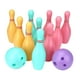 thumbnail image 3 of Juego de bolos infantil, juego familiar interactivo, pequeño y divertido para jugar en interiores. Incluye 10 bolos y 2 bolas. Ideal para fiestas,, 3 of 9