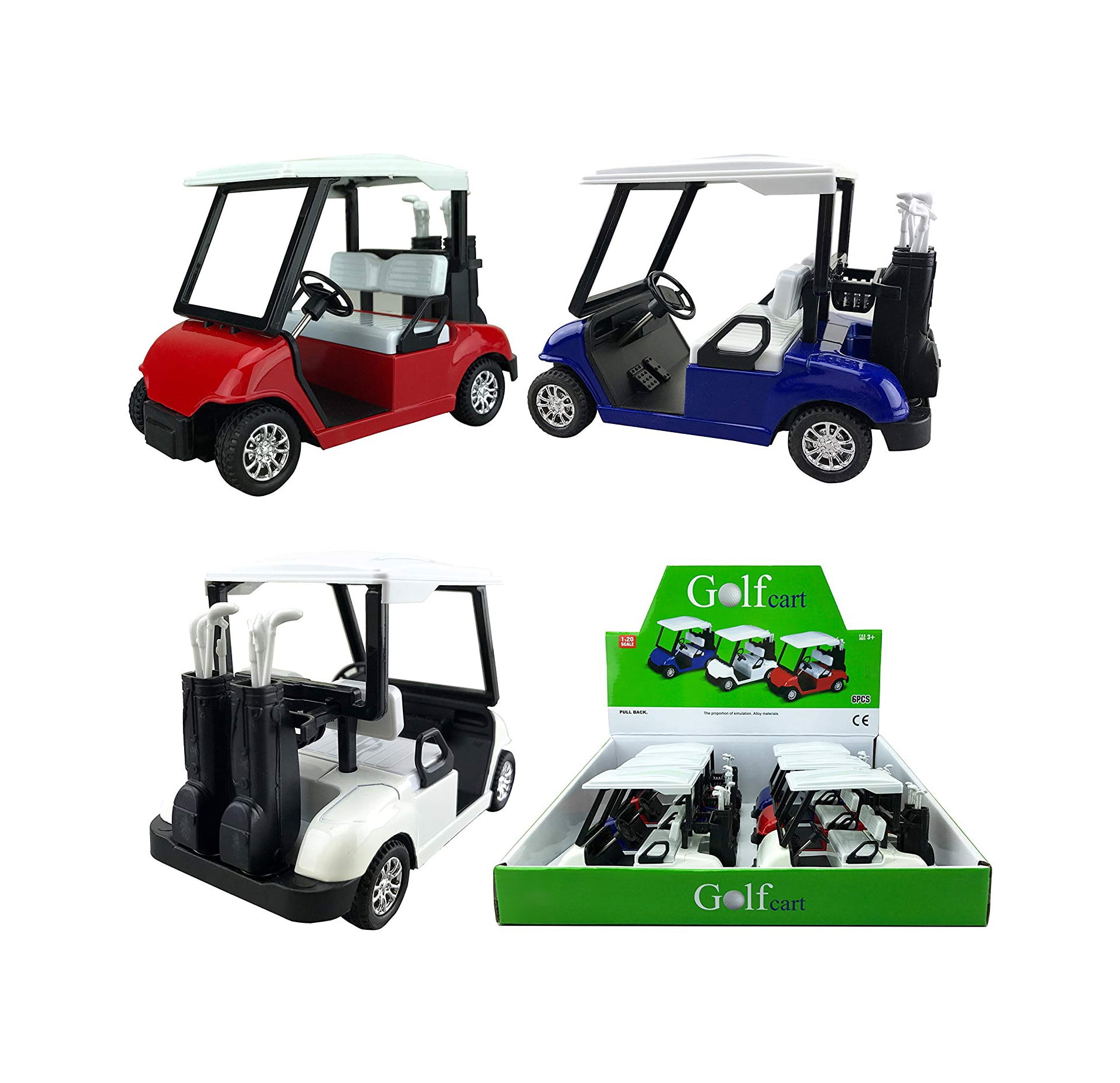 Golf Cart Model Diecast,Metal Mini Golf Cart Toy 1: 36 Scale Vehicle Action  Toy for Kids Toy Home Office Decor(Red)