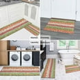 thumbnail image 5 of Pioneer Flower Floral Print Pattern Kitchen Rugs Sets Of 2,Anti Fatigue Kitchen Mat Rugs Non Slip Washable,Decorative Kitchen Floor Mats for Kitchen,Sink,Laundry,17"x30"+17"x47", 5 of 7