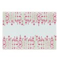 thumbnail image 1 of Love Cutting Board, Heart Bouquet Plants Leaves Creativity Valentine's Flowers Love Art, Decorative Tempered Glass Cutting and Serving Board, Large Size, Magenta Green White, by Ambesonne, 1 of 1