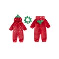 thumbnail image 2 of Cenuakty Boy Girl Costume Long Sleeve Hooded Fleece Zipper Front Romper, 2 of 9