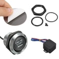 thumbnail image 4 of Baohd 12V Car Engine Start Push Button Ignition Switch Blue Light Professional Interior Replacement Controls Starter Kit, 4 of 6
