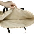thumbnail image 4 of Kukuzhu Women Straw Woven Tote Large Beach Handmade Weaving Shoulder Bag Purse Straw Handbag, 4 of 5