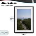thumbnail image 4 of Stupell Industries Tropical Path to Morning Sail Black Framed Print Under Glass, 14 x 20, by JLM Photographs, 4 of 8