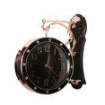 thumbnail image 1 of DOLITY Double Side Wall Clock Hanging Station Clock for Indoor Outdoor black, 1 of 9