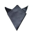 thumbnail image 6 of Toptie Men's Solid Color Pocket Square Handkerchief Towel-White, 6 of 8