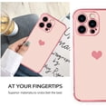 thumbnail image 6 of Compatible with iPhone 14 Pro Max Case for Women Girl, Love Heart Luxury Electroplated Plating Edge with Wrist Strap Soft TPU Shockproof Protection Case for iPhone 14 Pro Max 6.7 Inch-Pink, 6 of 12