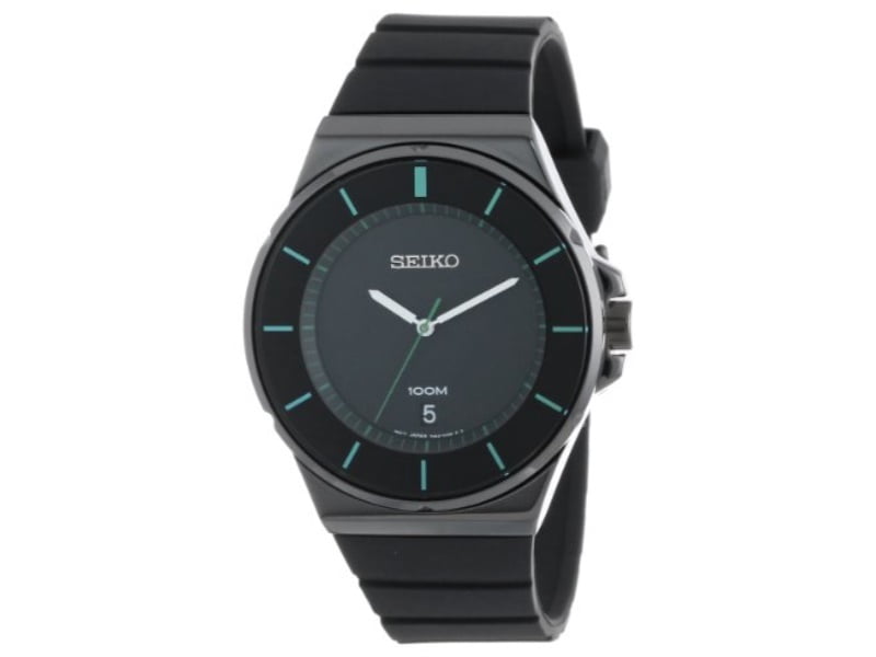 Seiko Men's SGEG23 New Collection Classic Black Ion Finish Watch -  