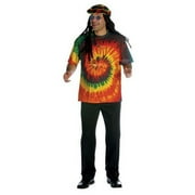Rasta Tie-dye T-shirt Mens Xl