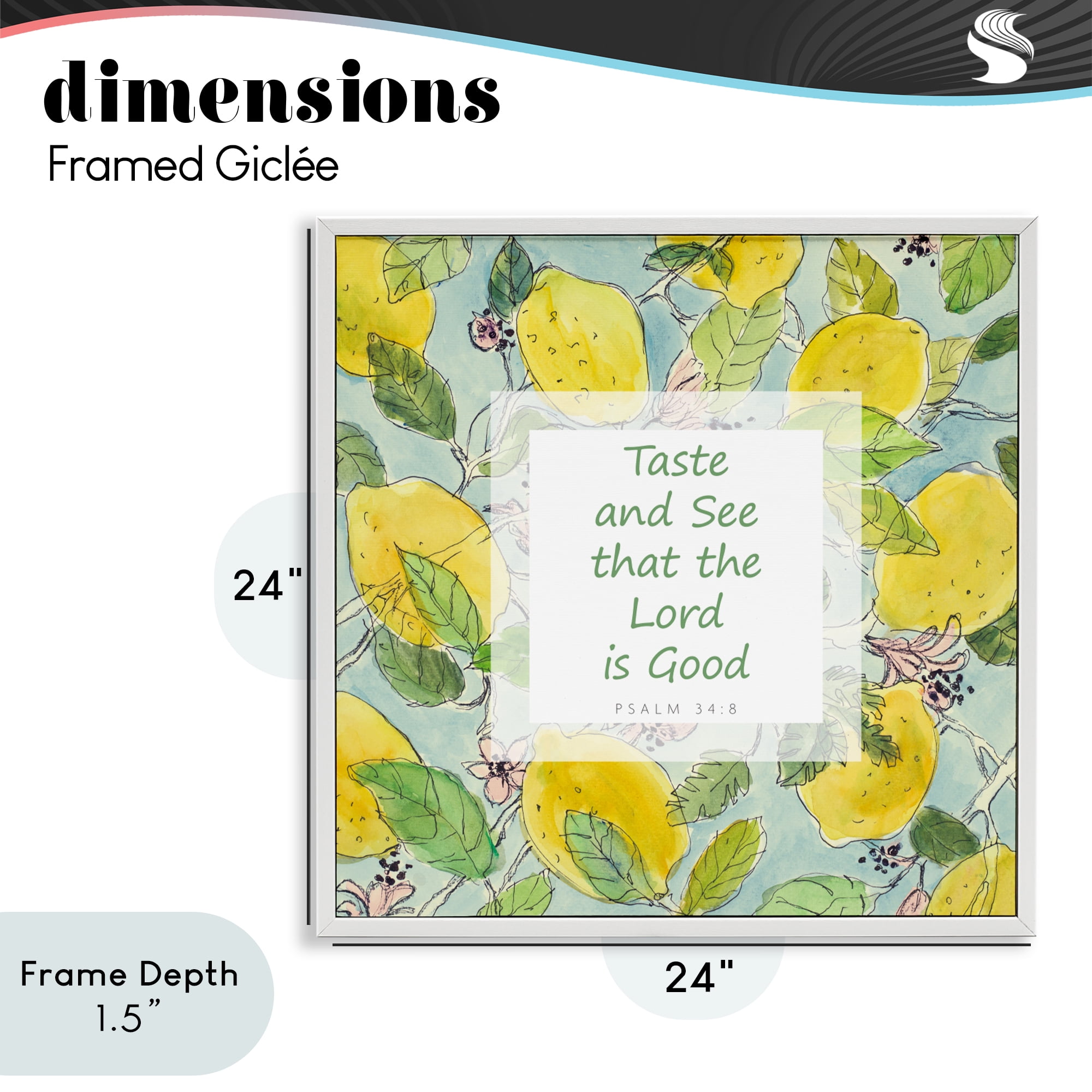 Stupell Industries Taste & See Lord Is Good White Framed Giclee Art, design by Lanie Loreth