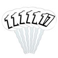 thumbnail image 1 of 17 Number Seventeen Cupcake Picks Toppers - Set of 6, 1 of 1
