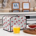 thumbnail image 5 of KLL Trains Print 2 Slice Toaster Dust Covers Kitchen Small Appliance Cover with 2 Pockets,Can hold Jam Spreader Knife & Toaster Tongs (11.4 x 7.9 x 7.5), 5 of 6